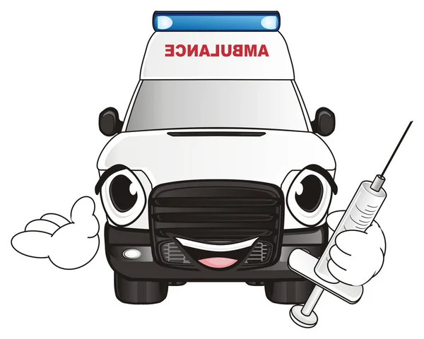 One ambulance car — Stock Photo, Image