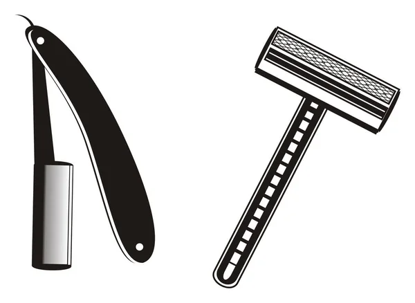 Two different razors — Stock Photo, Image