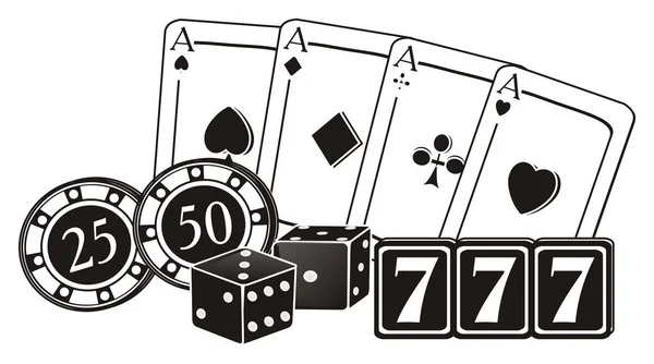 Symbole des Casinos — Stockfoto