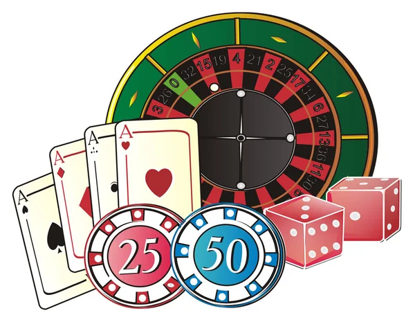 Symbole des Casinos — Stockfoto