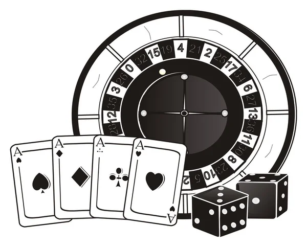 Символы казино — стоковое фото