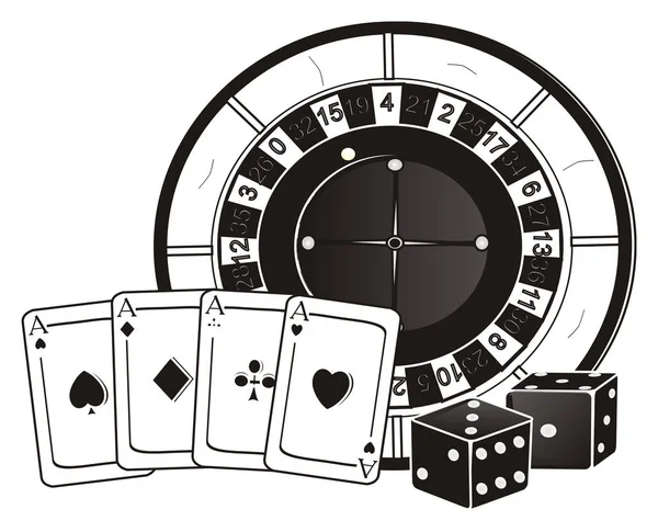 Symbole des Casinos — Stockfoto