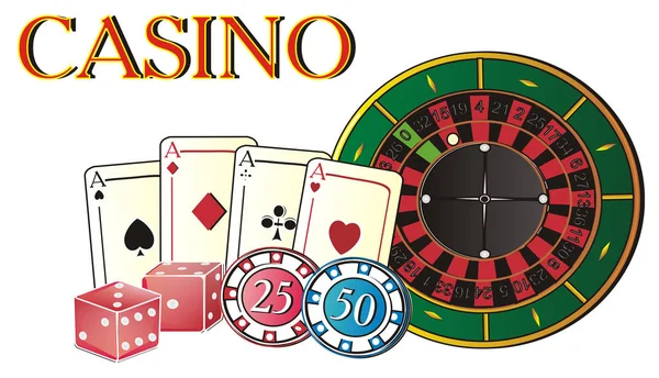 Symbols of casino — Stock Photo, Image