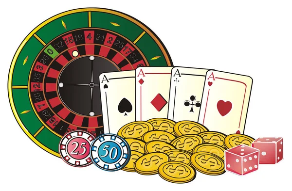 Symbols of casino — Stock Photo, Image