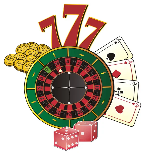 Symbols of casino — Stock Photo, Image