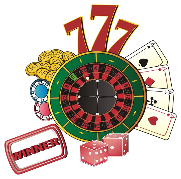 Símbolos de casino — Foto de Stock