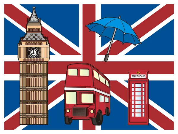 Londra sembolleri — Stok fotoğraf