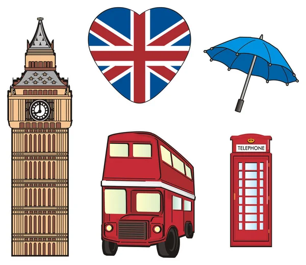 Londra sembolleri — Stok fotoğraf