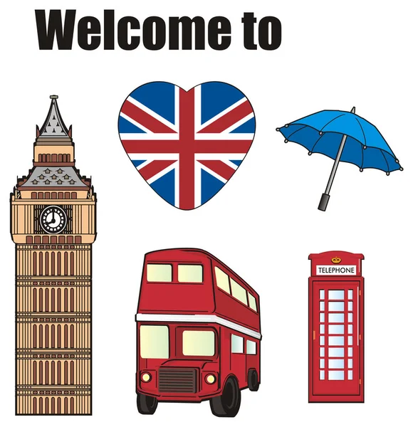 symbols of London — Stock Photo © tatty77tatty #153988406