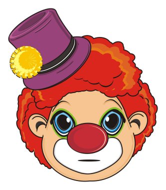 renkli palyaço gülümseyen