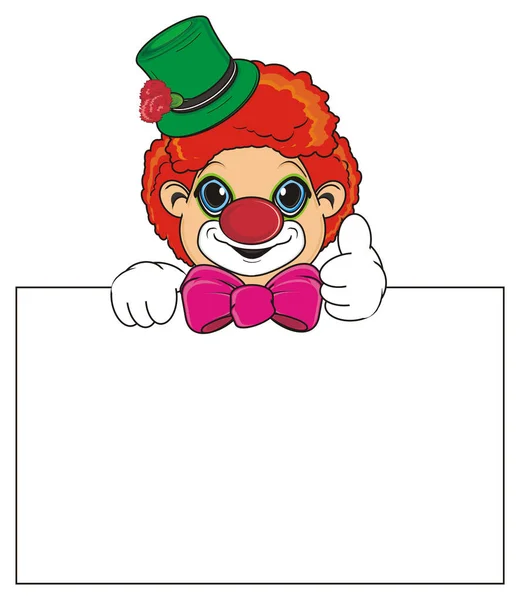 Gekleurde clown lacht — Stockfoto