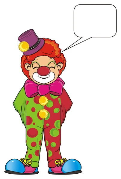 Ler färgade clown — Stockfoto