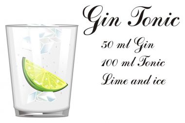 cin tonik kokteyl