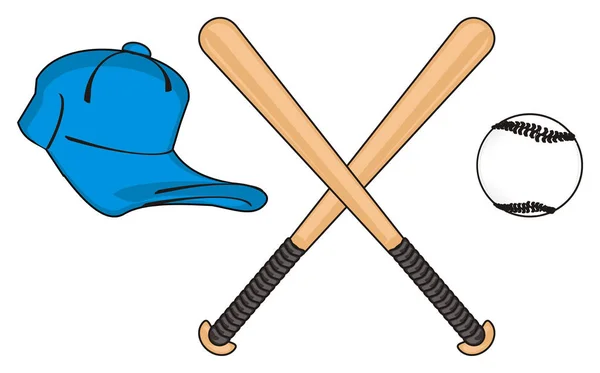 Different symbols of baseball — Stock Photo, Image