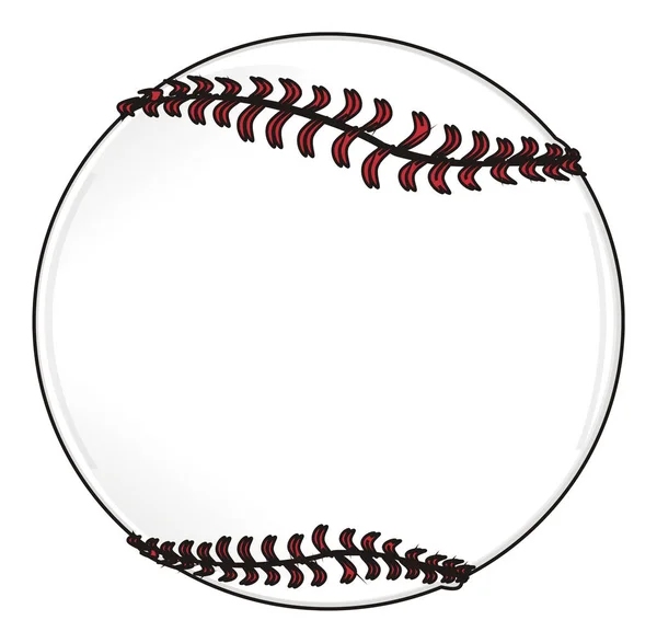 Uma bola de basebol — Fotografia de Stock