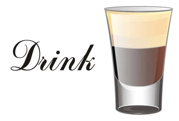 White russian cocktail — Stock Photo, Image