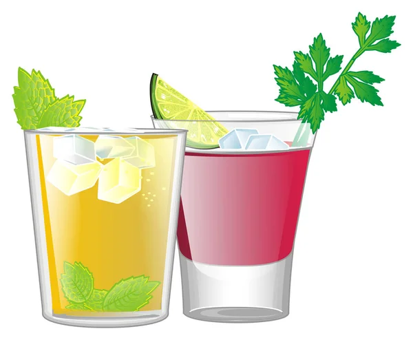 Due cocktail colorati — Foto Stock