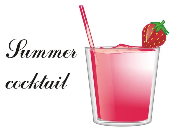 Cocktail de morango daiquiri — Fotografia de Stock