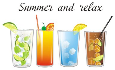 dört farklı kokteyller