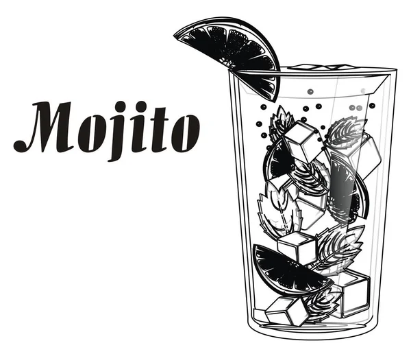 Copo de coquetel Mojito — Fotografia de Stock