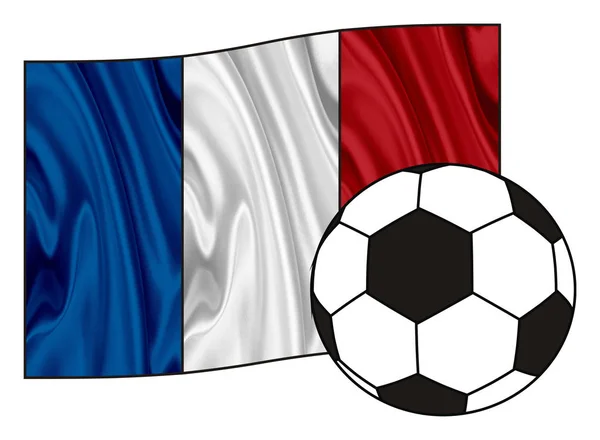 Flagge von Frankreich — Stockfoto