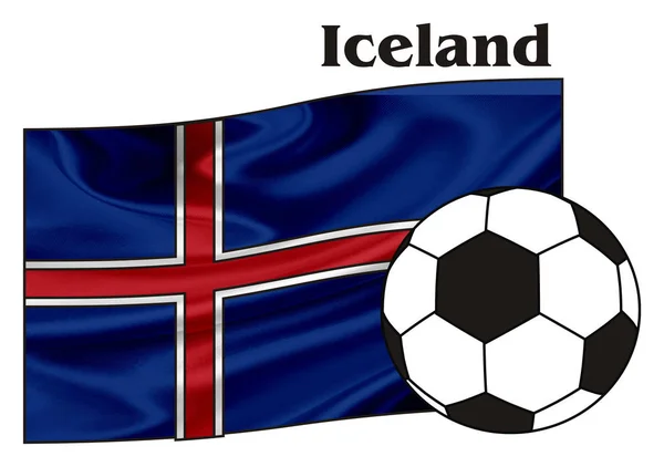 Bandiera dell'Islanda — Foto Stock