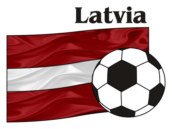 Drapeau de Lettonie — Photo