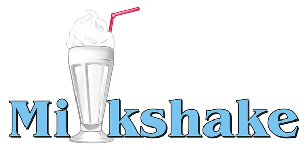 Copo de milkshake — Fotografia de Stock