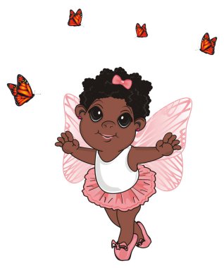 Küçük tatlı kız. 