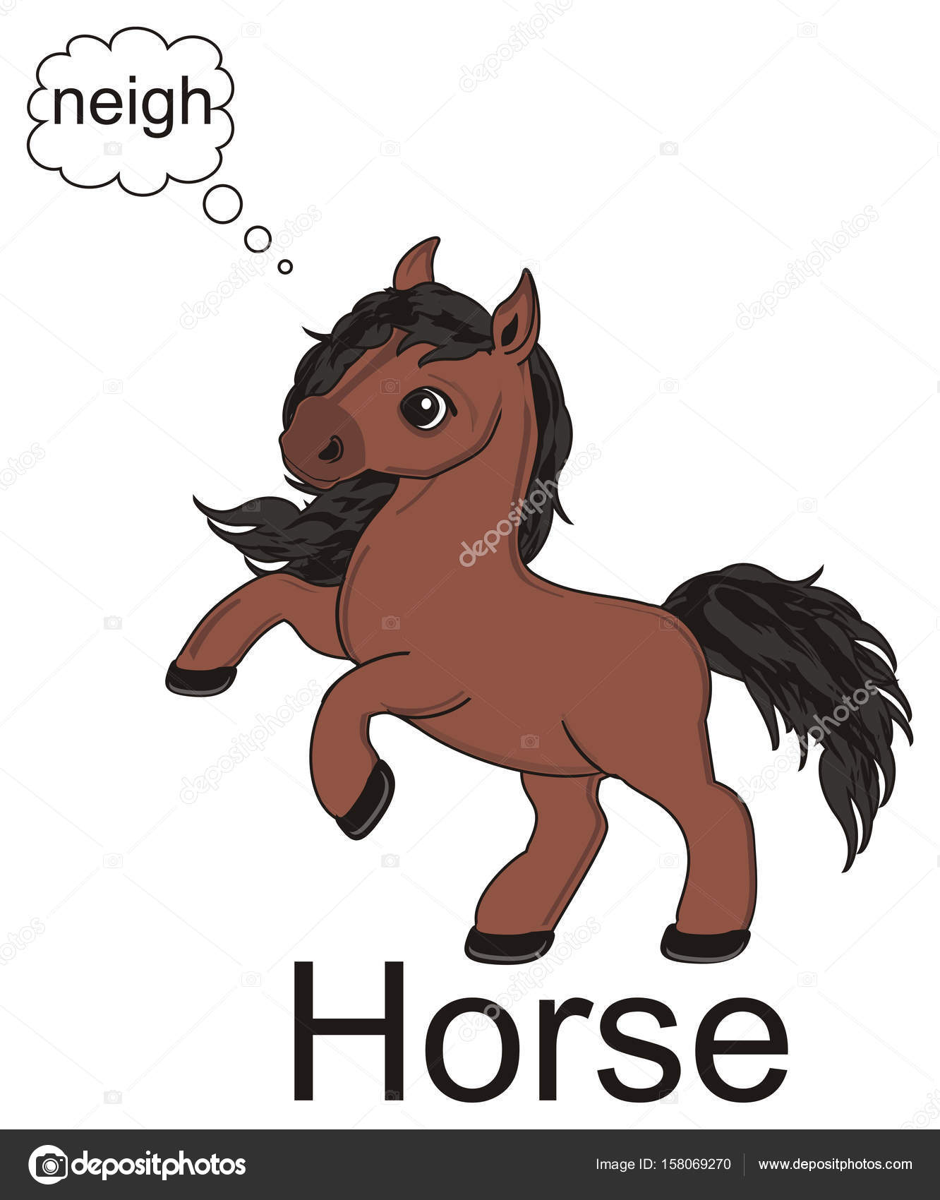 scaricare nitrito cavallo da