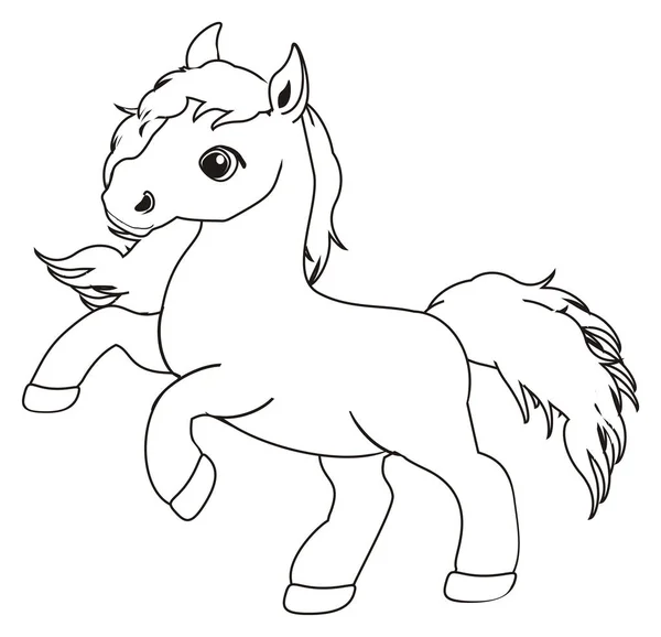 küçük sevimli at boyama