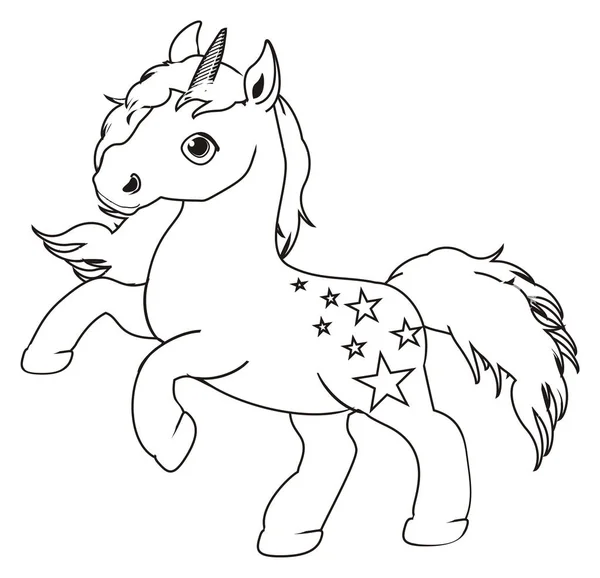 Unicornio para colorir Fotos de Stock, Unicornio para colorir Imagens sem  royalties