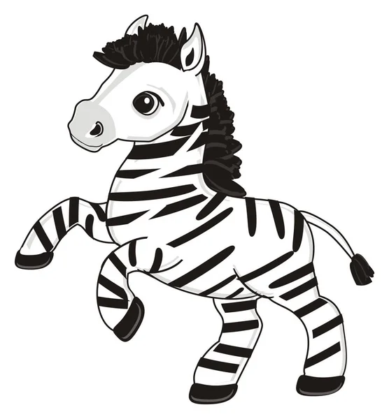 Kleine schattige zebra — Stockfoto