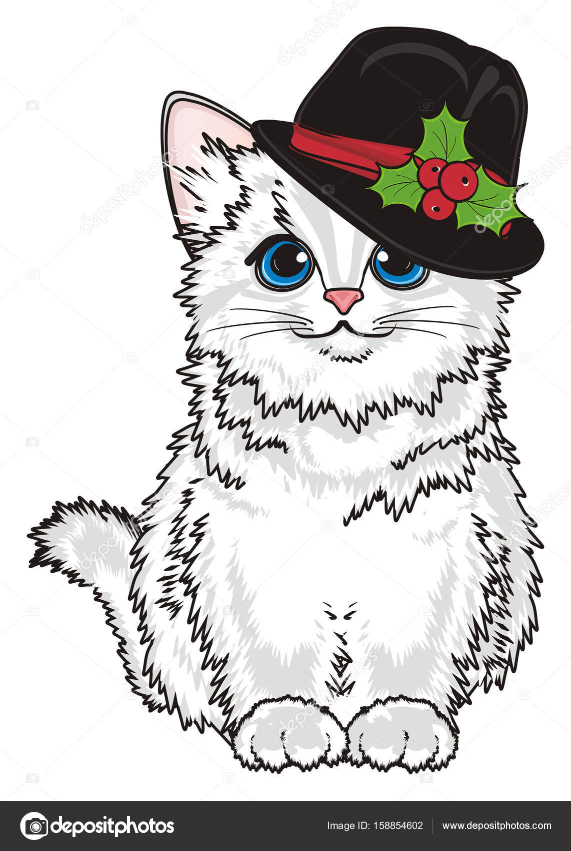 Plus de 200 dessin chat noeud papillon 298180Dessin chat avec noeud