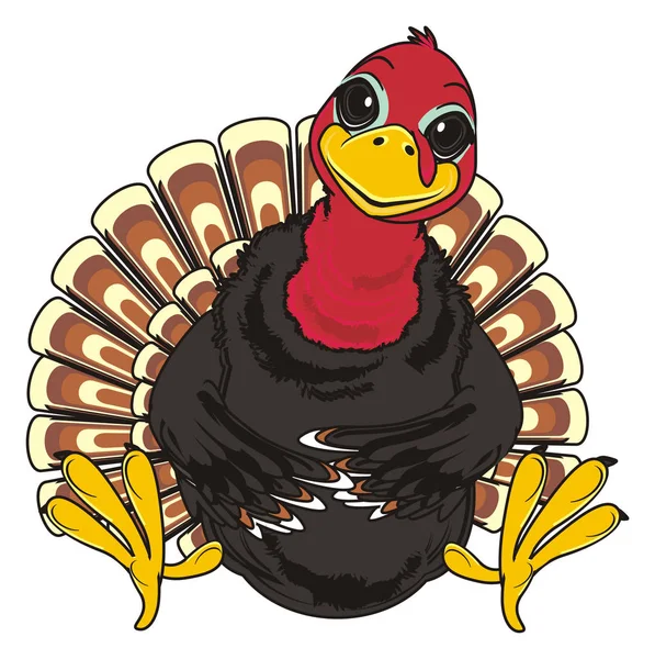 Turkiet och happy thanksgiving — Stockfoto