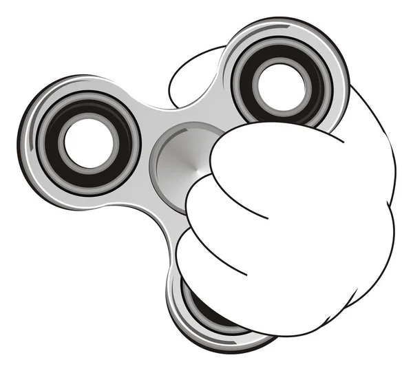 Een grijze spinner — Stockfoto