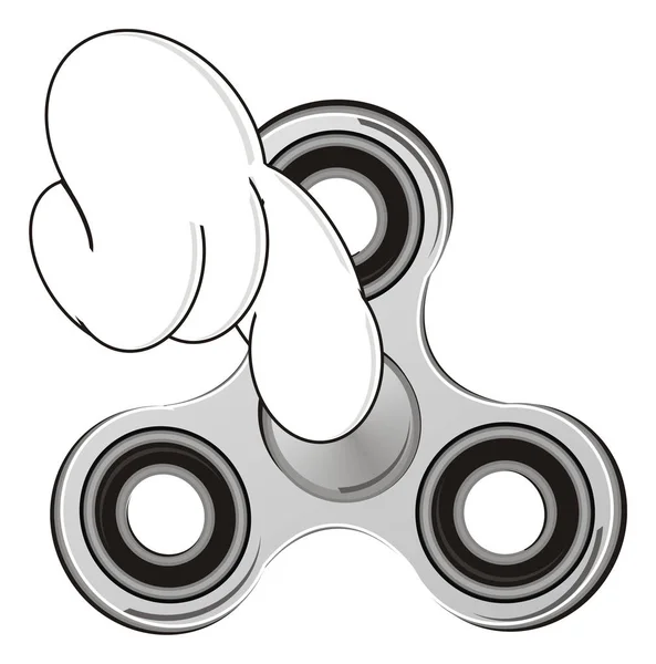 Een grijze spinner — Stockfoto