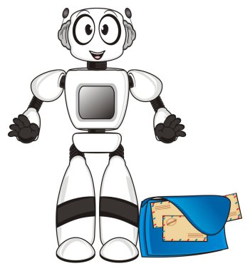 bir sevimli robot