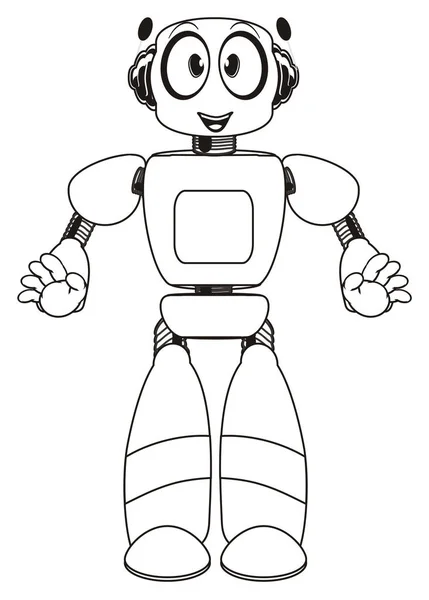 coloring cute robot