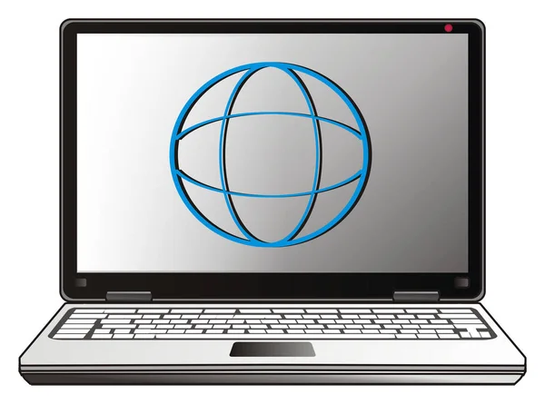 Een moderne laptop — Stockfoto
