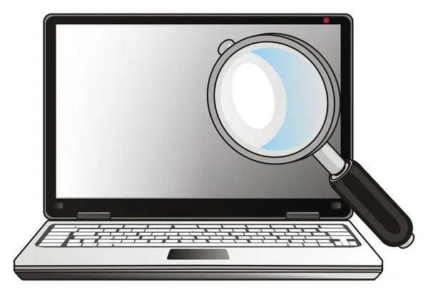 Jeden nowoczesny laptop — Zdjęcie stockowe