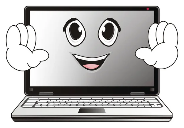 Ein moderner Laptop — Stockfoto