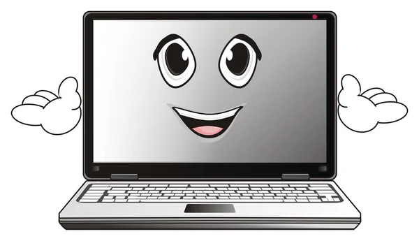 Een moderne laptop — Stockfoto