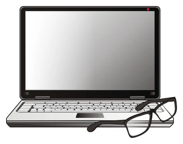 Ein moderner Laptop — Stockfoto