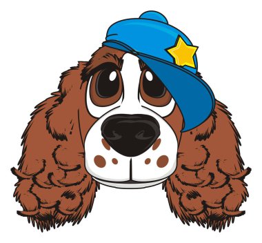 şirin kahverengi spaniel 