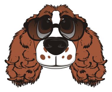 şirin kahverengi spaniel 