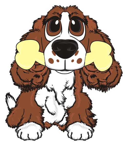 şirin kahverengi spaniel 