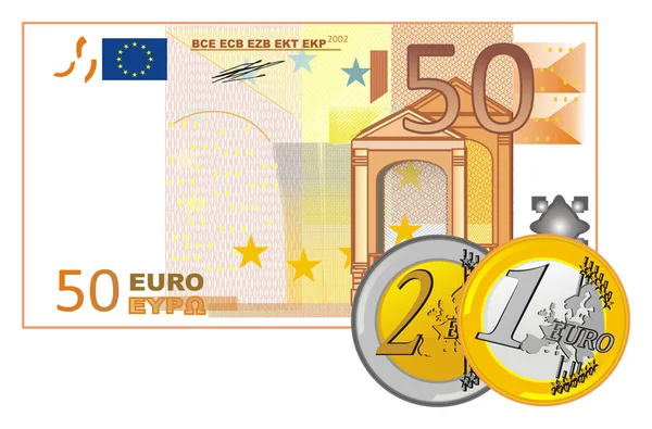 Contante in euro — Foto Stock