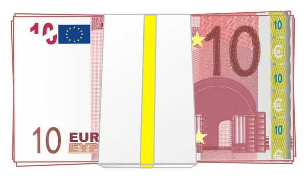 Наличные евро — стоковое фото