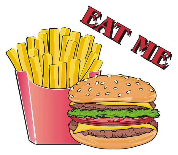 Leckeres Fast Food — Stockfoto